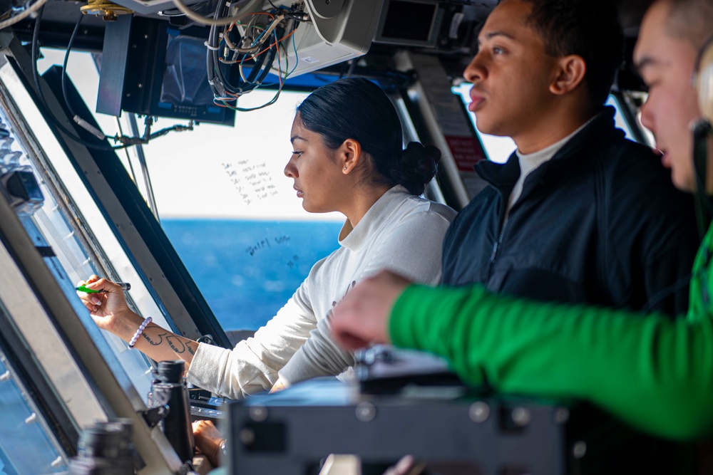 Ike Supports Naval Operations in the Atlantic Ocean