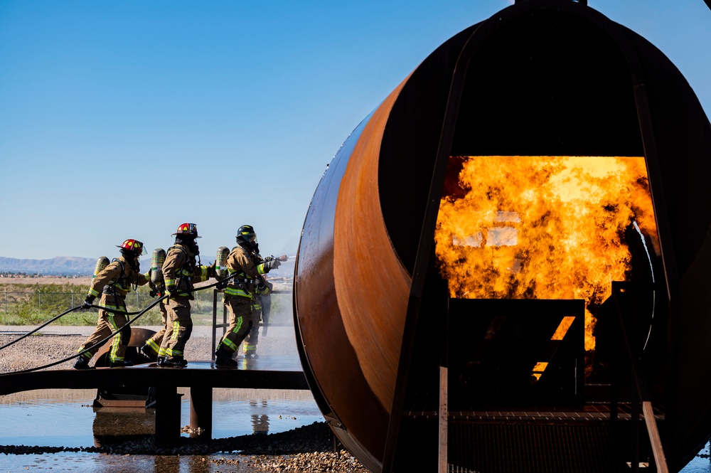 99th CES Fire Specialists Train