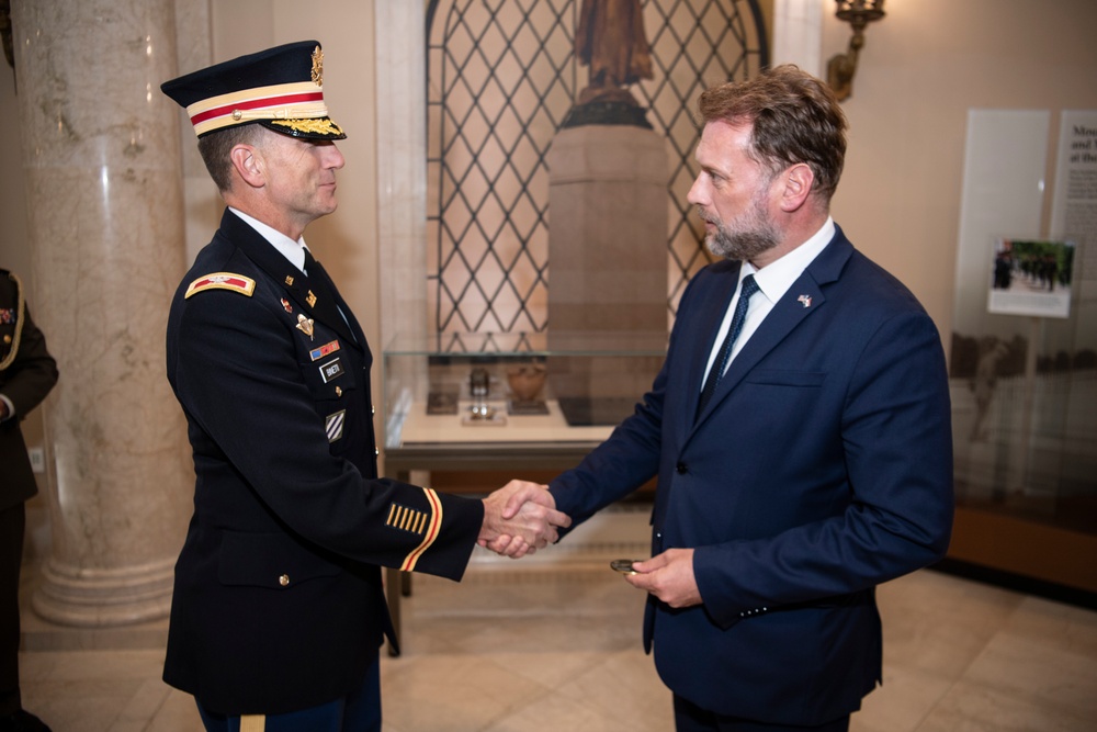 Minister of Defense of Croatia Mario Banožić Participates in a Public Wreath-Laying Ceremony at the Tomb of the Unknown Soldier
