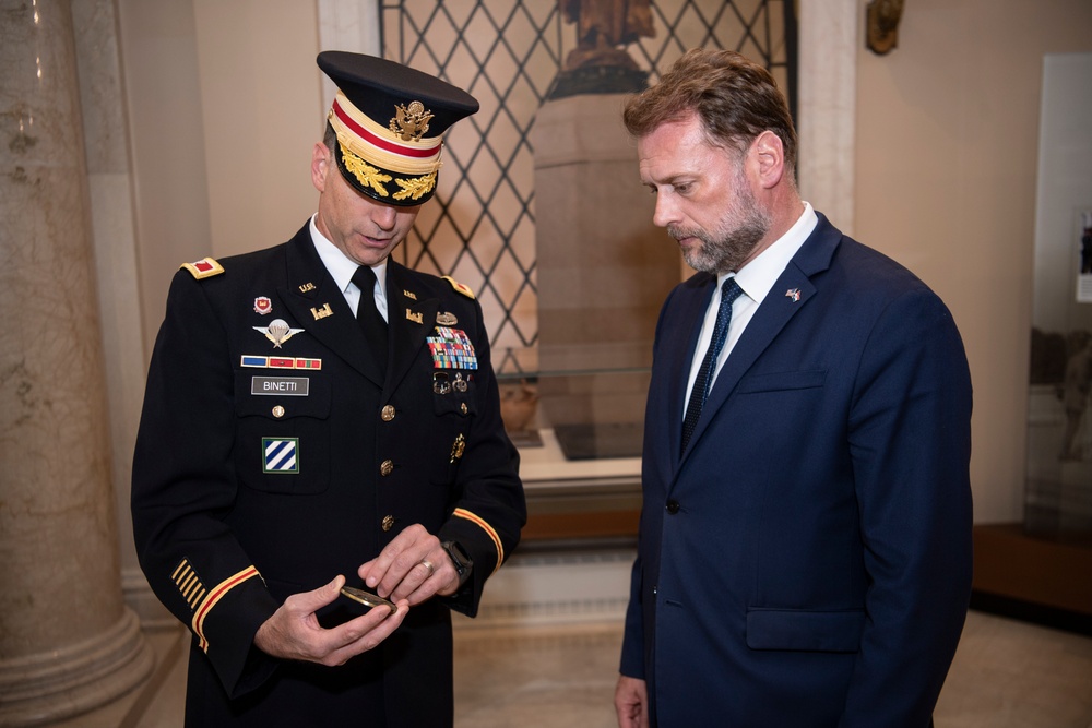 Minister of Defense of Croatia Mario Banožić Participates in a Public Wreath-Laying Ceremony at the Tomb of the Unknown Soldier