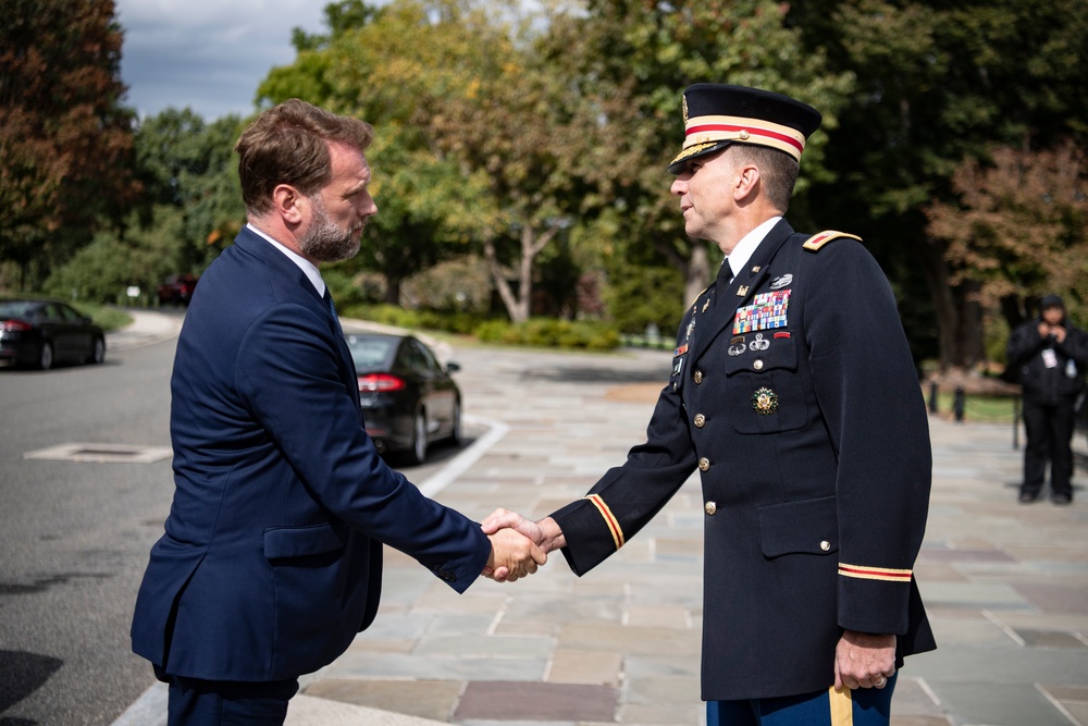 Minister of Defense of Croatia Mario Banožić Participates in a Public Wreath-Laying Ceremony at the Tomb of the Unknown Soldier