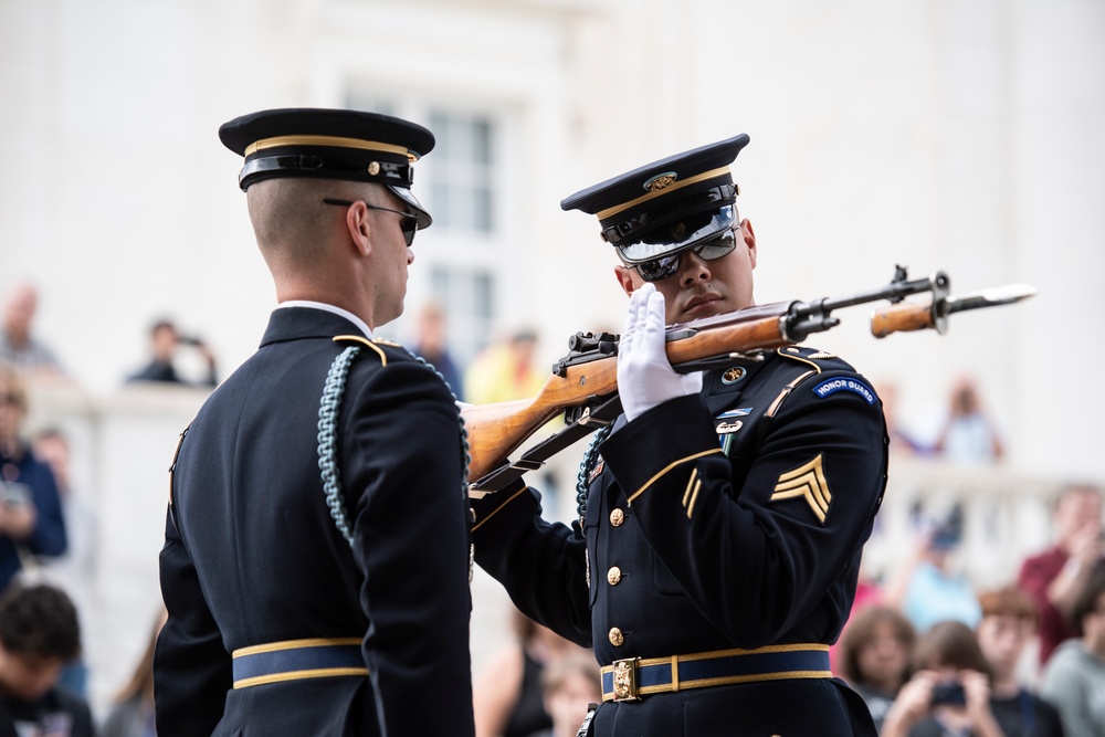 Minister of Defense of Croatia Mario Banožić Participates in a Public Wreath-Laying Ceremony at the Tomb of the Unknown Soldier