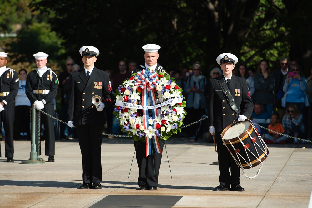 US Navy Band Performs at Wreath Laying Ceremony