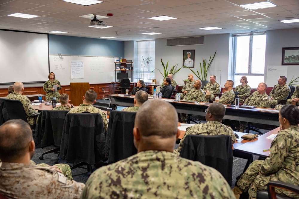 VCNO Visits Sailors, Defense Industry in Newport