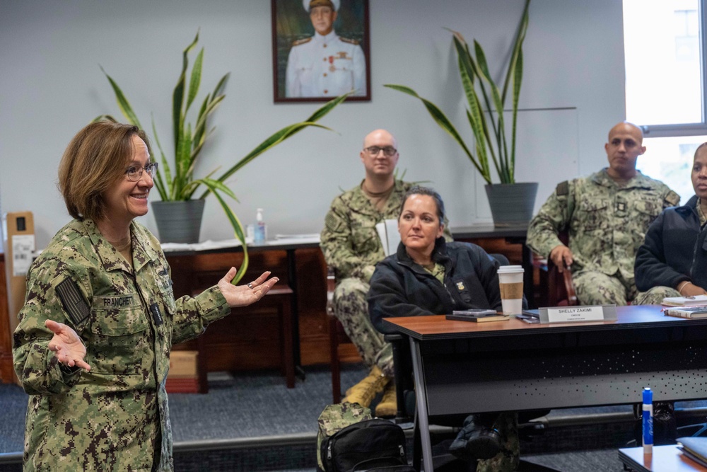 VCNO Visits Sailors, Defense Industry in Newport