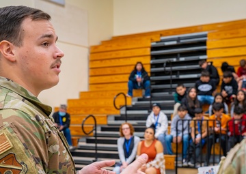 Kirtland Airmen thank local students for care packages