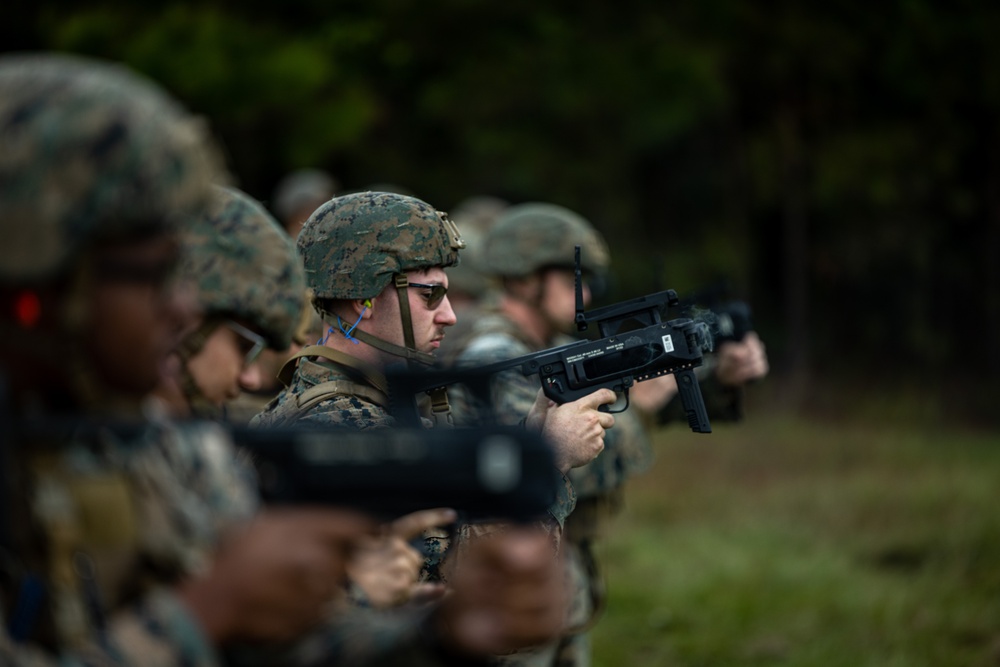 Marines with BLT 1/8 Complete Non-Lethal Weapons Training Course