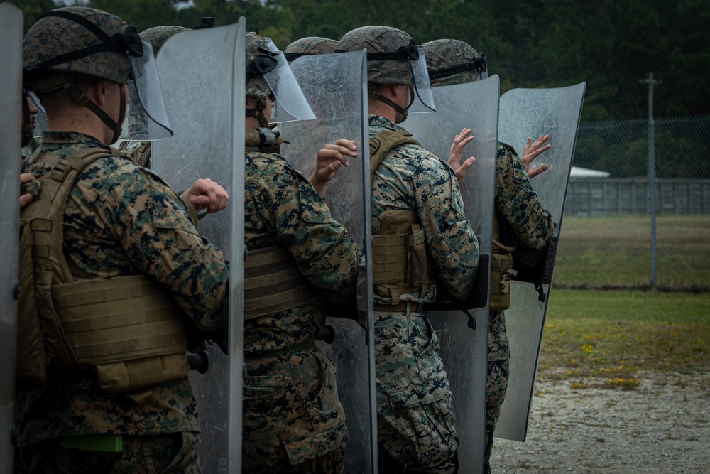 Marines with BLT 1/8 Complete Non-Lethal Weapons Training Course