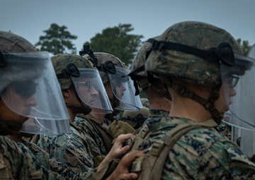 Marines with BLT 1/8 Complete Non-Lethal Weapons Training Course