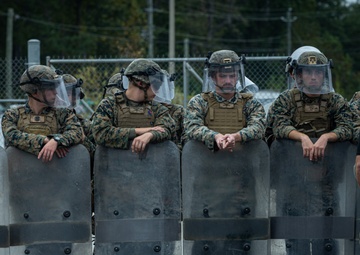 Marines with BLT 1/8 Complete Non-Lethal Weapons Training Course