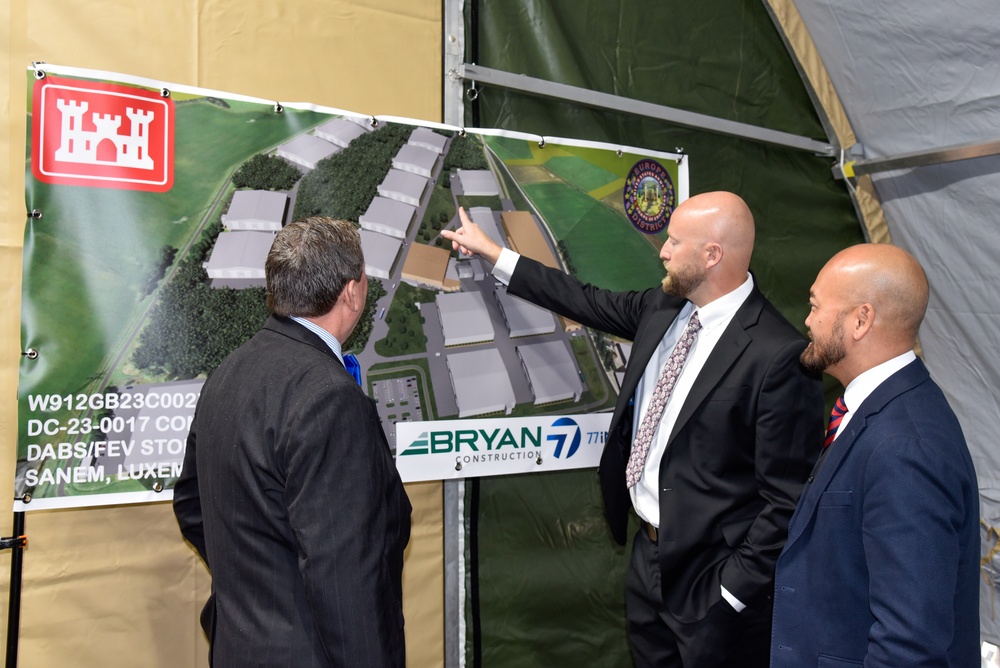 U.S. and Luxembourg officials break ground on $100M Deployable Air Base System support and storage facilities project