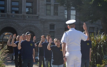 Future Sailors Take Oath of Enlistment During Navy Week