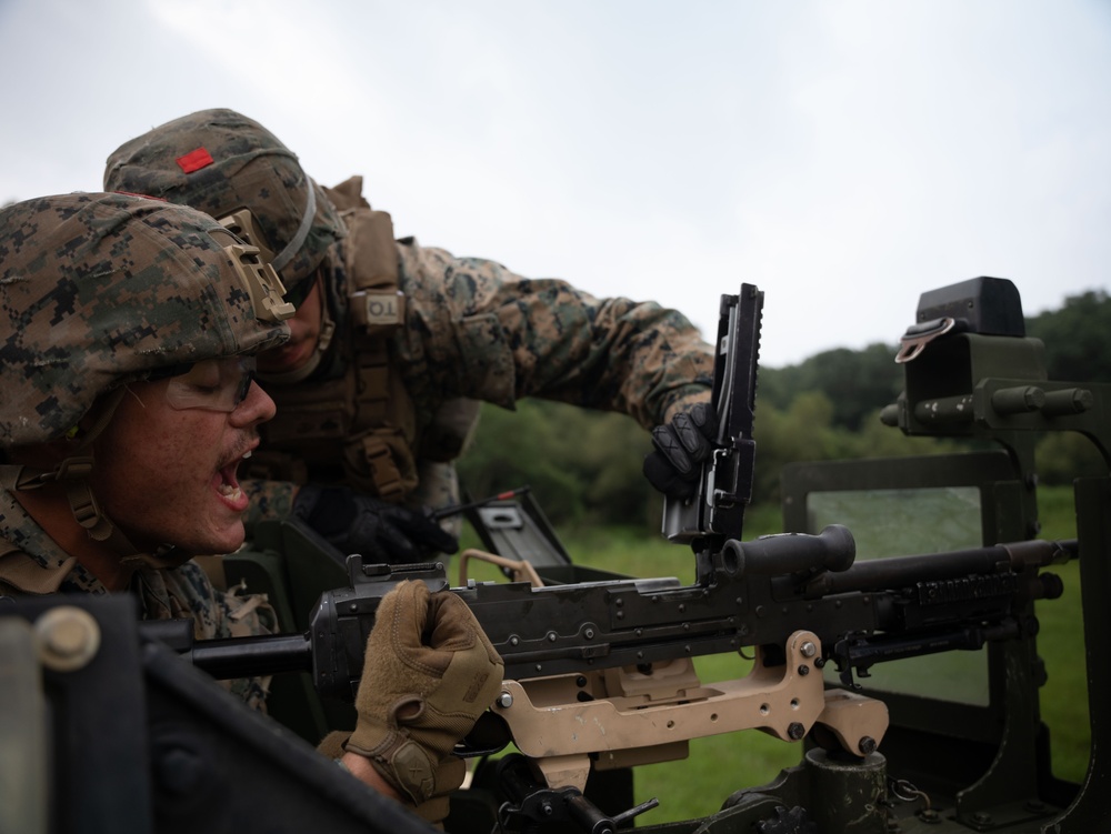 Motor-T Company Conducts JLTV Live Fire Convoy at Camp Story KMEP 23.3