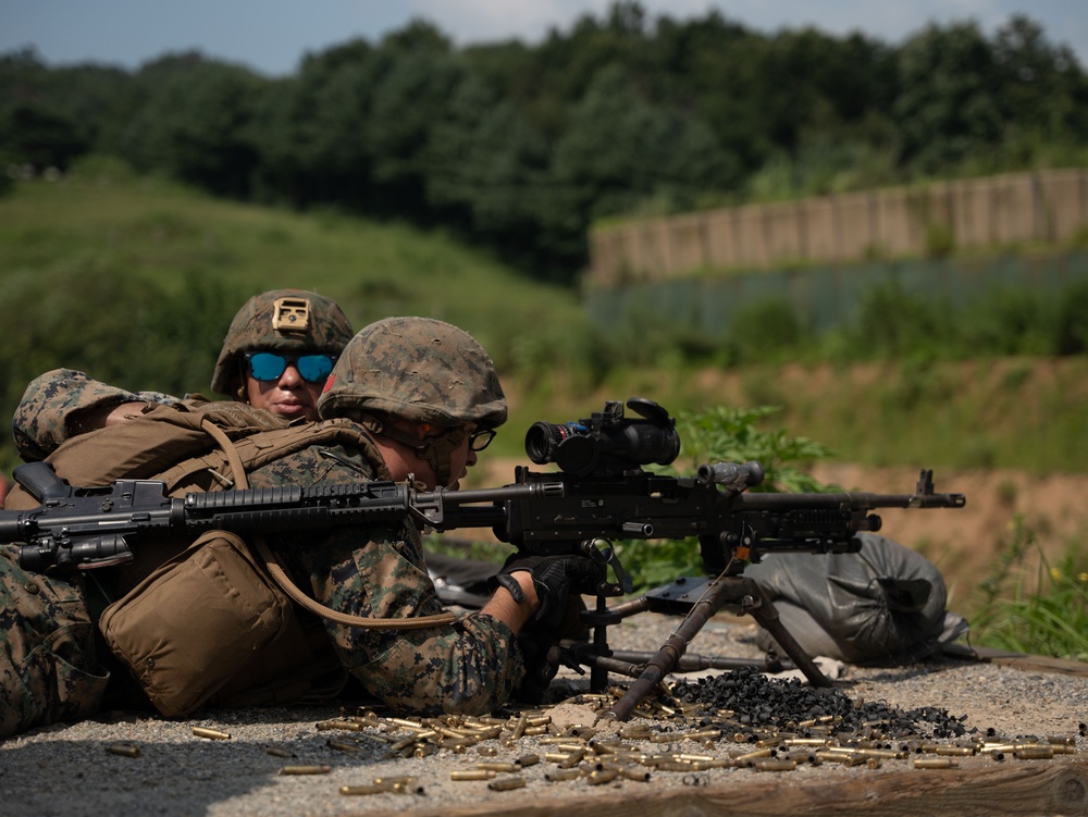 Landing Support Company Conducts M240 Range at Camp Story KMEP 23.3