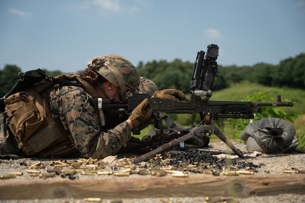 Landing Support Company Conducts M240 Range at Camp Story KMEP 23.3