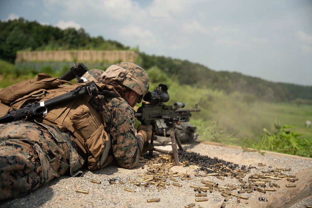 Landing Support Company Conducts M240 Range at Camp Story KMEP 23.3