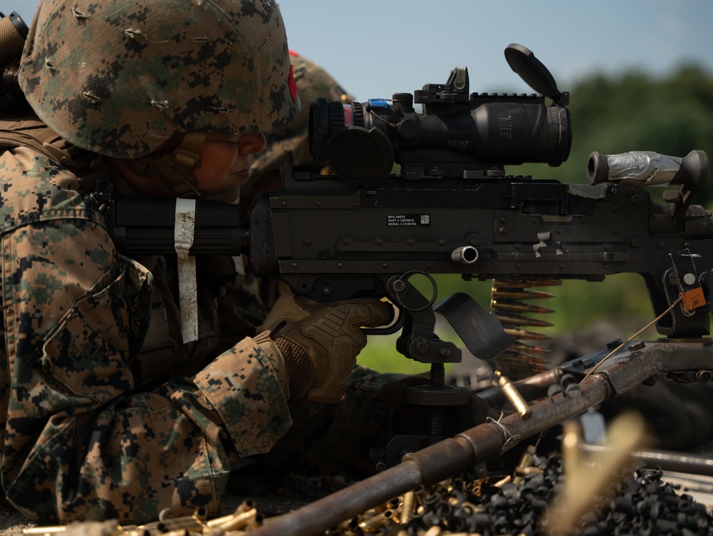 Landing Support Company Conducts M240 Range at Camp Story KMEP 23.3