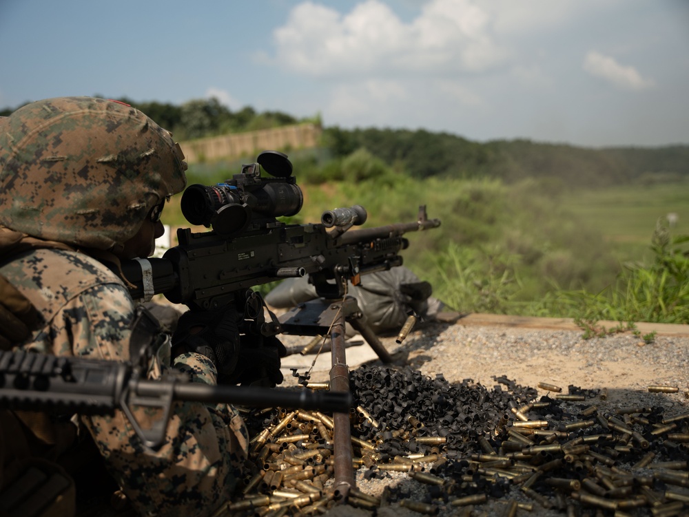 Landing Support Company Conducts M240 Range at Camp Story KMEP 23.3