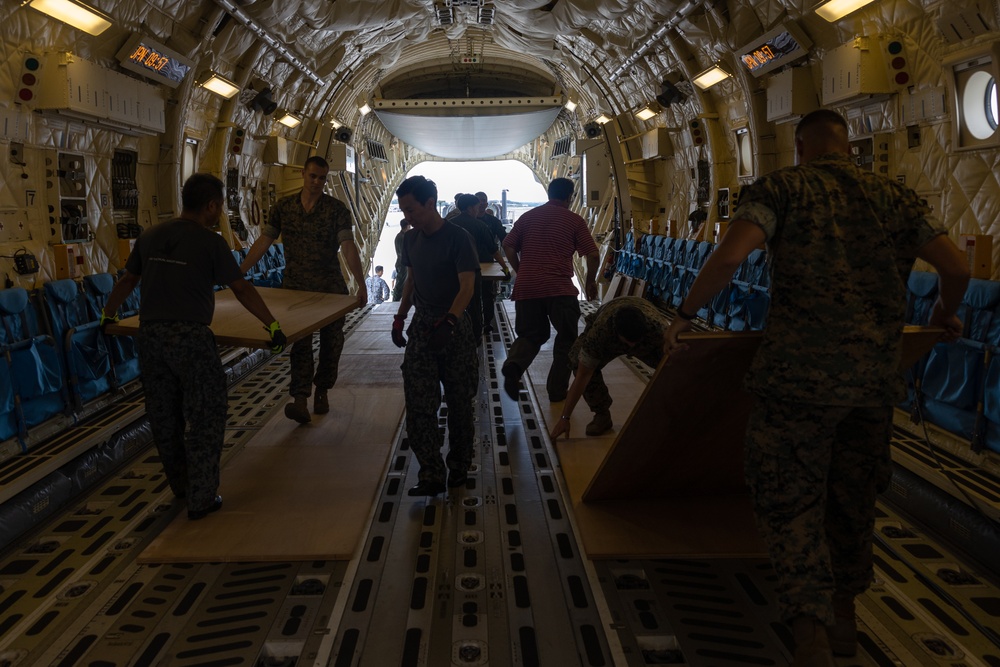 Pre-RD 23 FTX Operations | MACS-4 and JASDF, G/ATOR Embarked on a Kawasaki C-2