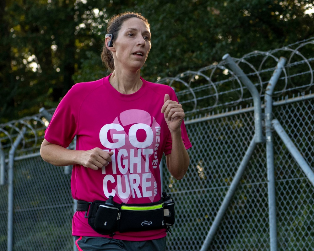 Team Yokota holds a 5K run against breast cancer