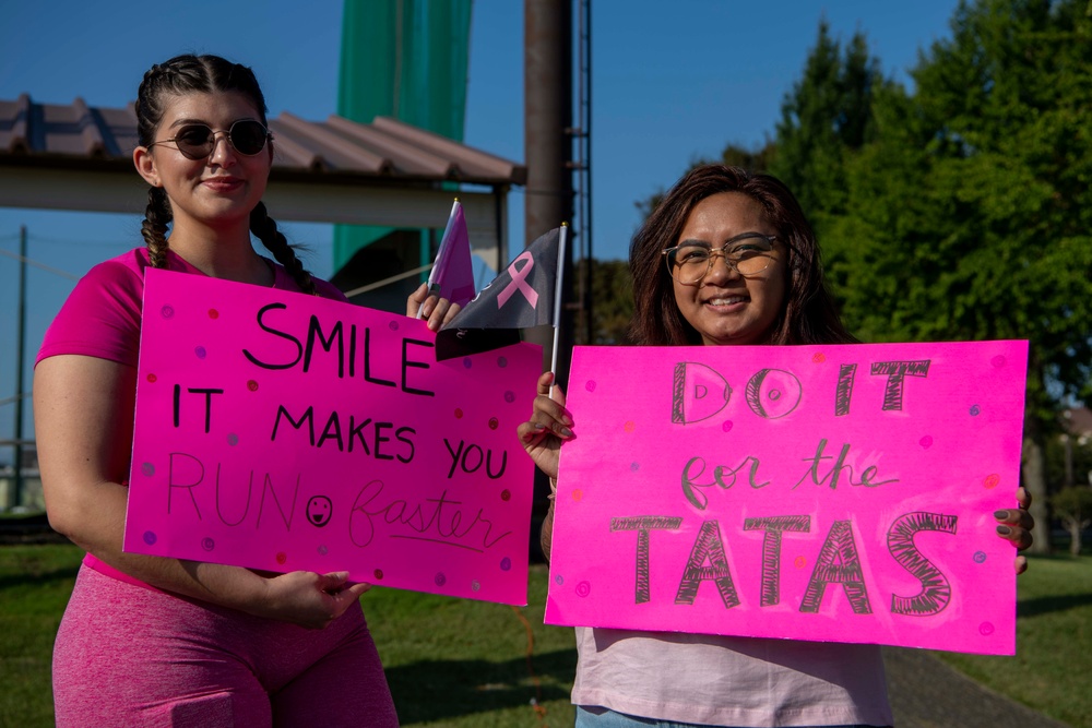 Team Yokota holds a 5K run against breast cancer