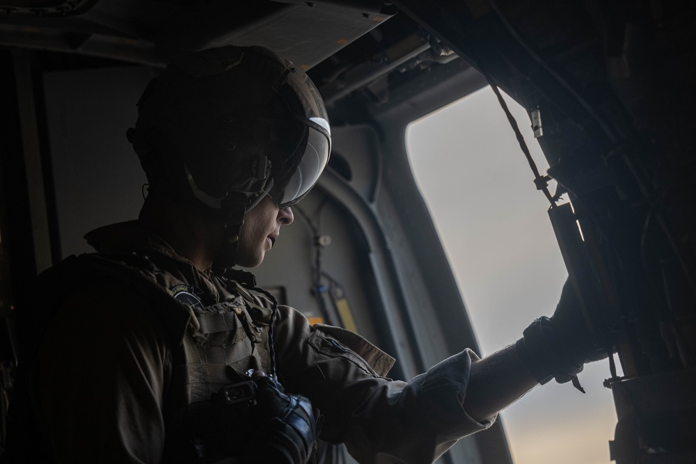 U.S. Marines with TACP perform ground communications with aircrafts