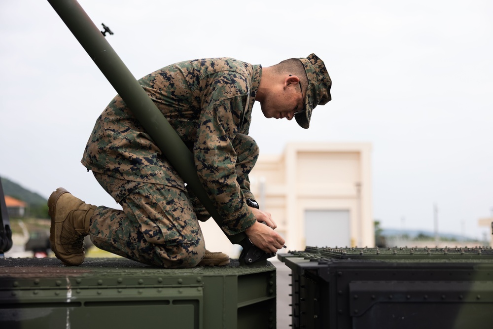 RD 23 FTX | U.S. Marines set up TPS-80 Radar System on JGSDF Camp Ishigaki