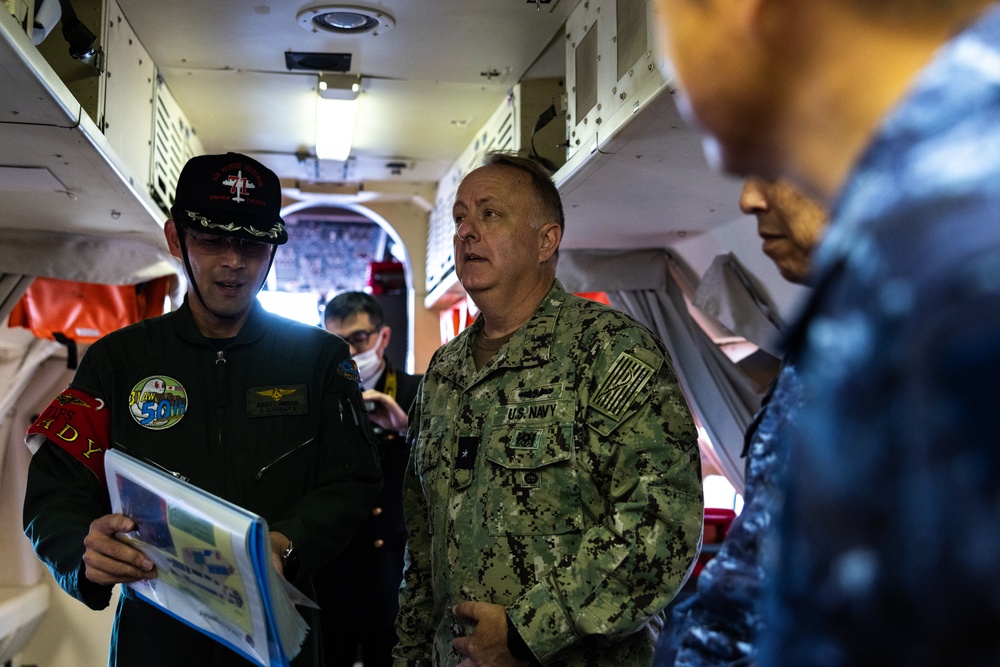 Always Medically Ready: U.S. Navy Acting Surgeon General Darin Via Visits Marine Corps Air Station Iwakuni