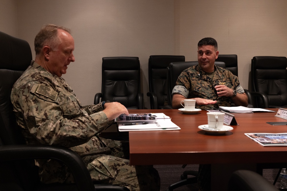 Always Medically Ready: U.S. Navy Acting Surgeon General Darin Via Visits Marine Corps Air Station Iwakuni