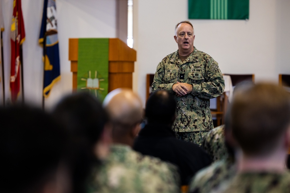 Always Medically Ready: U.S. Navy Acting Surgeon General Darin Via visits Marine Corps Air Station Iwakuni