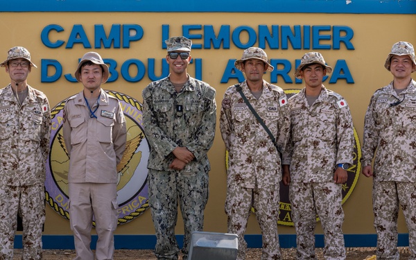 Japanese Ground Self-Defense Force Members Tour Public Works Department at Camp Lemonnier, Djibouti
