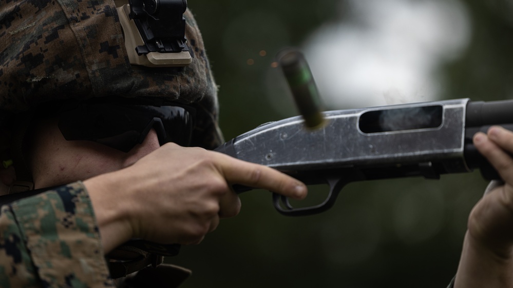 BLT 1/8 Marines Conduct Familiarization Fire and Riot Control Formations