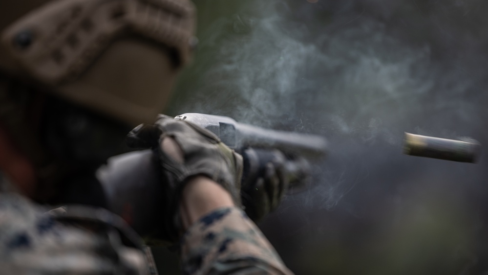 BLT 1/8 Marines Conduct Familiarization Fire and Riot Control Formations