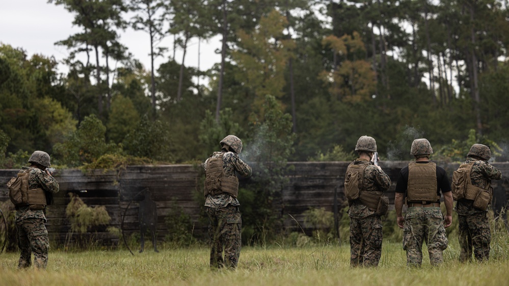 BLT 1/8 Marines Conduct Familiarization Fire and Riot Control Formations