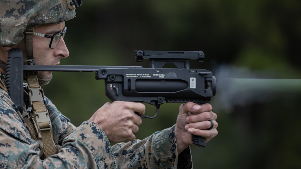 BLT 1/8 Marines Conduct Familiarization Fire and Riot Control Formations