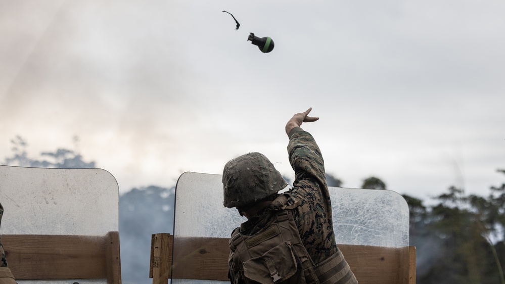 BLT 1/8 Marines Conduct Familiarization Fire and Riot Control Formations