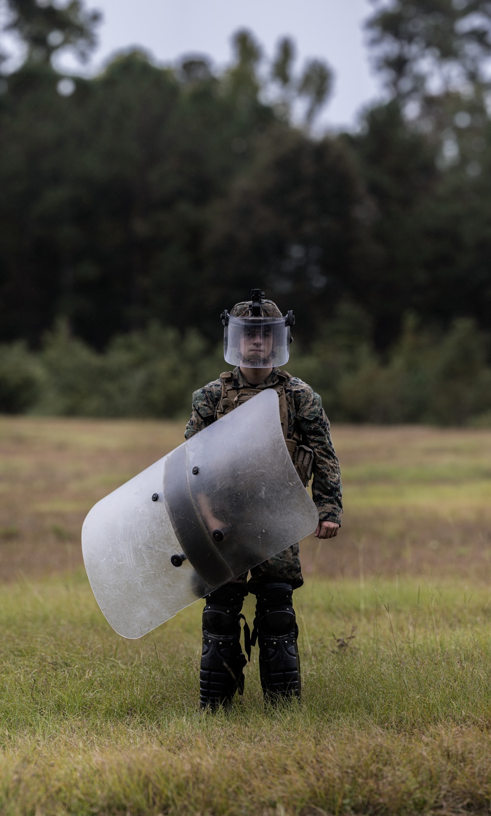 BLT 1/8 Marines Conduct Familiarization Fire and Riot Control Formations