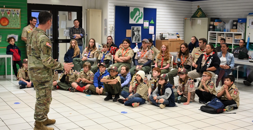 BSA Scouts conduct Q&amp;A with USAG-RP garrison commander