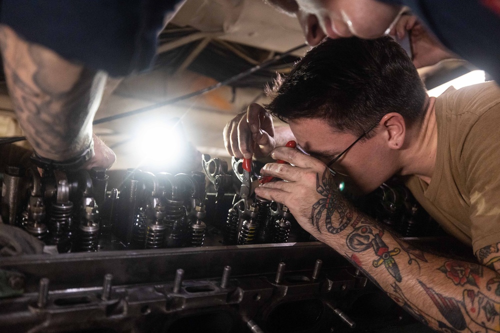 Maintenance Aboard USS Bataan