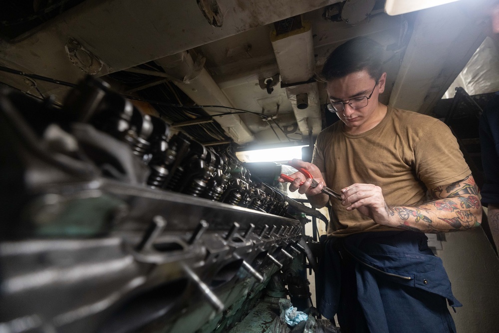 Maintenance Aboard USS Bataan