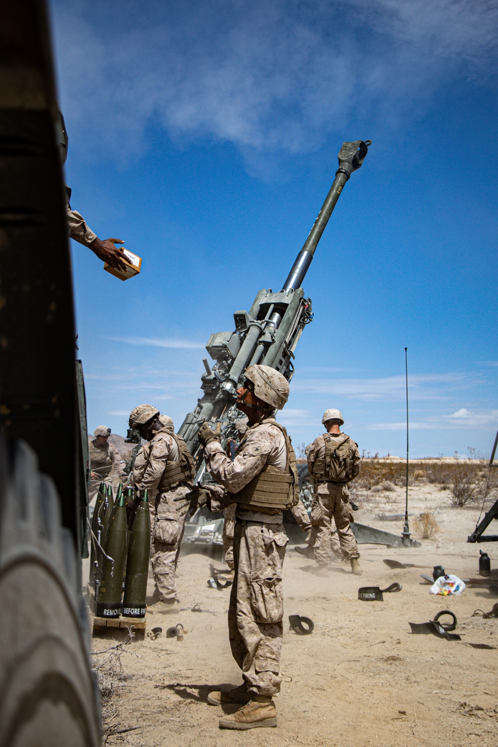 1st Battalion, 10th Marine Regiment, Marines fire M777 Howitzer in support of MDMX