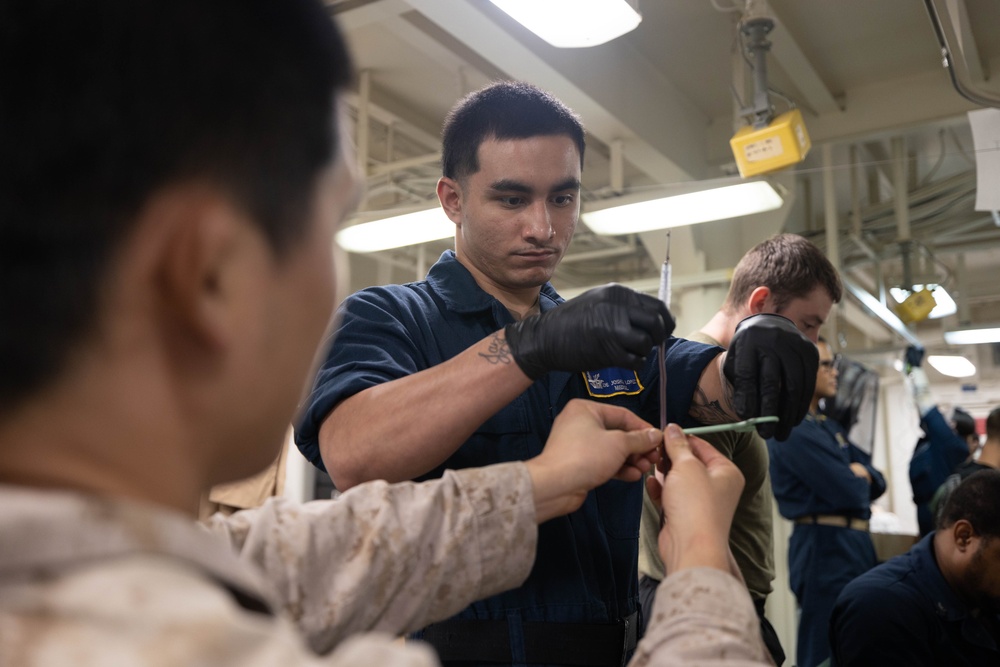 USS BATAAN BLOOD BANK ACTIVATION TRAINING