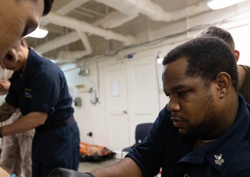 USS BATAAN BLOOD BANK ACTIVATION TRAINING