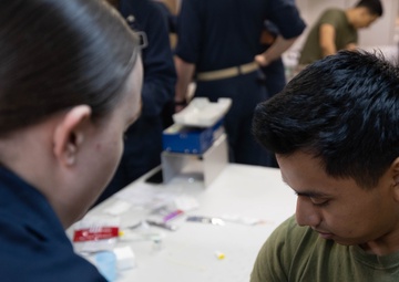 USS BATAAN BLOOD BANK ACTIVATION TRAINING