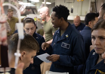 USS BATAAN BLOOD BANK ACTIVATION TRAINING