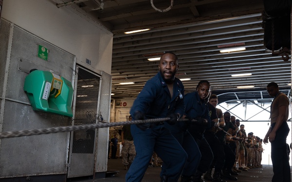 USS Bataan Line Handling Operations