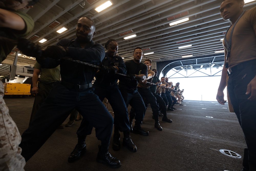 USS Bataan Line Handling Operations