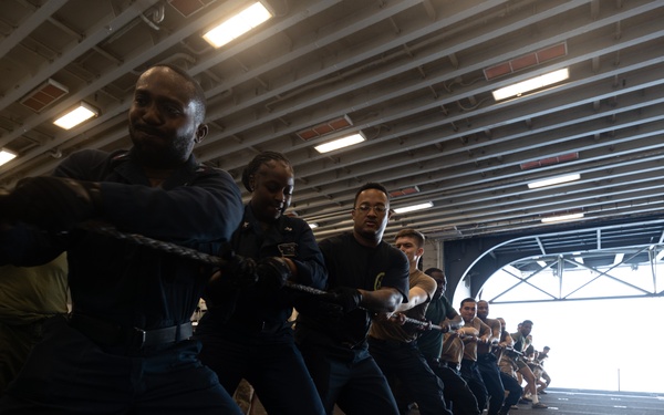 USS Bataan Line Handling Operations