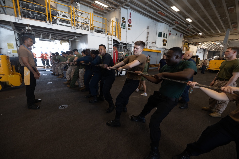 USS Bataan Line Handling Operations