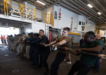 USS Bataan Line Handling Operations